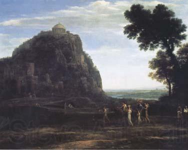 Claude Lorrain View of Delphi with a Procession (mk17) Spain oil painting art